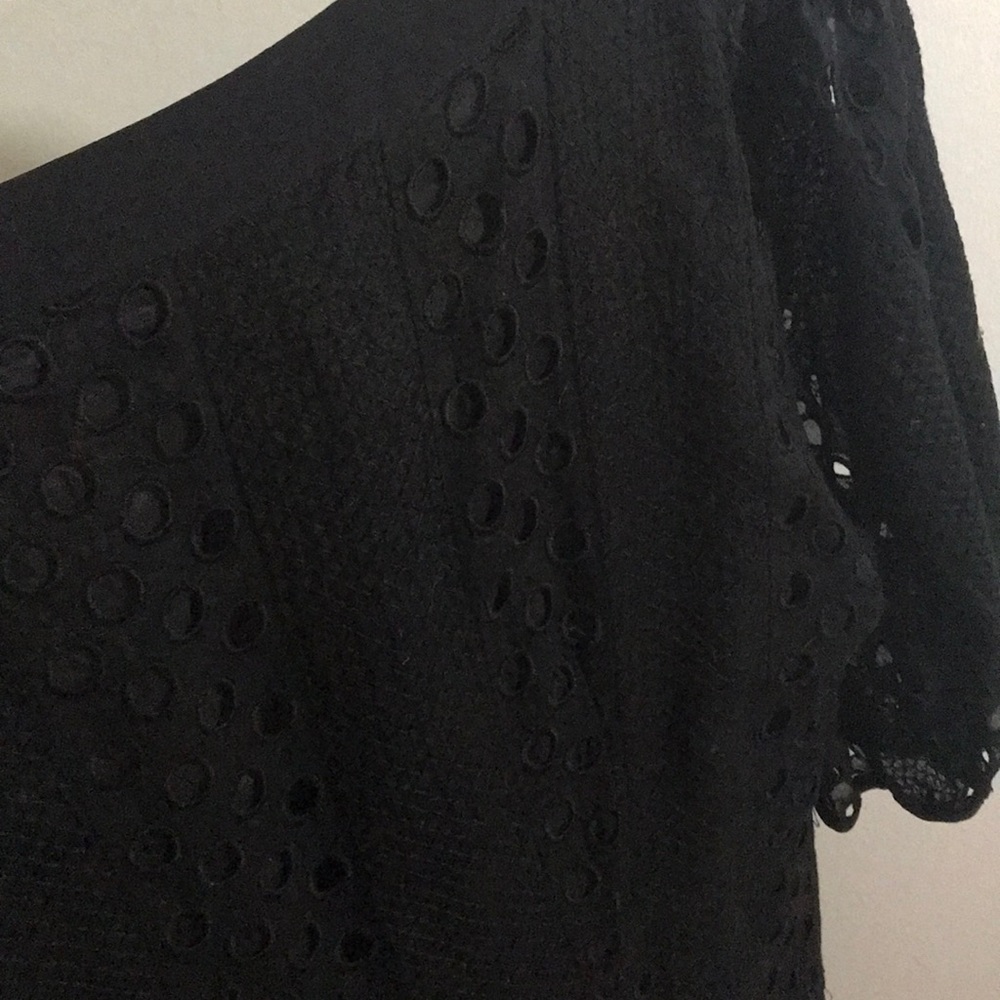 Nanette Lepore Black eyelet sundress size 6 - Picture 5 of 7